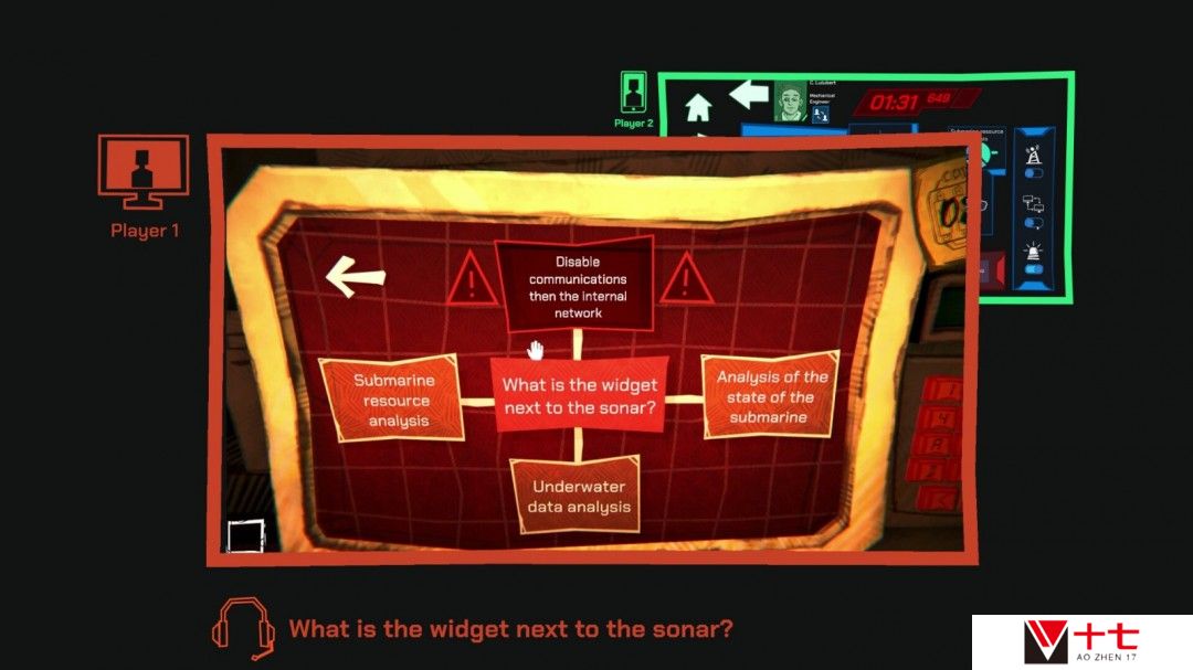 双人合作解谜冒险游戏《双人大逃脱：失落的潜艇》Steam页面 年内发售