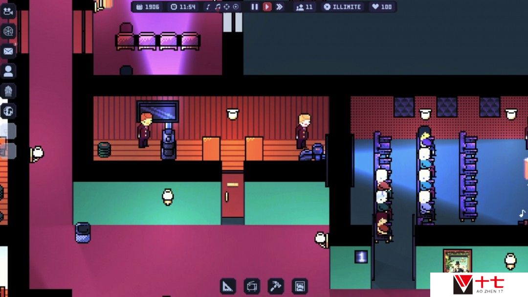 像素风影院管理游戏《Cinema Theater Tycoon》Steam页面 发售日待定