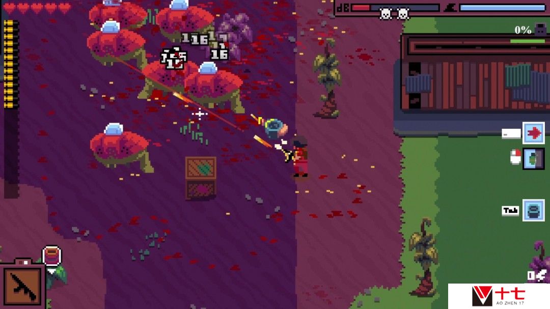 俯视角射击塔防游戏《Obliterator-X》Steam页面 内发售